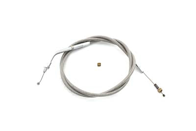Braided Stainless Steel Idle Cable with 38 inch Casing