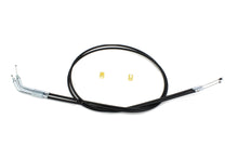 Load image into Gallery viewer, Black Throttle and Idle Cable Set with 45 Elbow Fitting