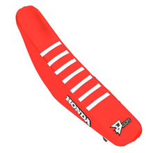 Load image into Gallery viewer, Seat Cover Red W/White Ribs Hon