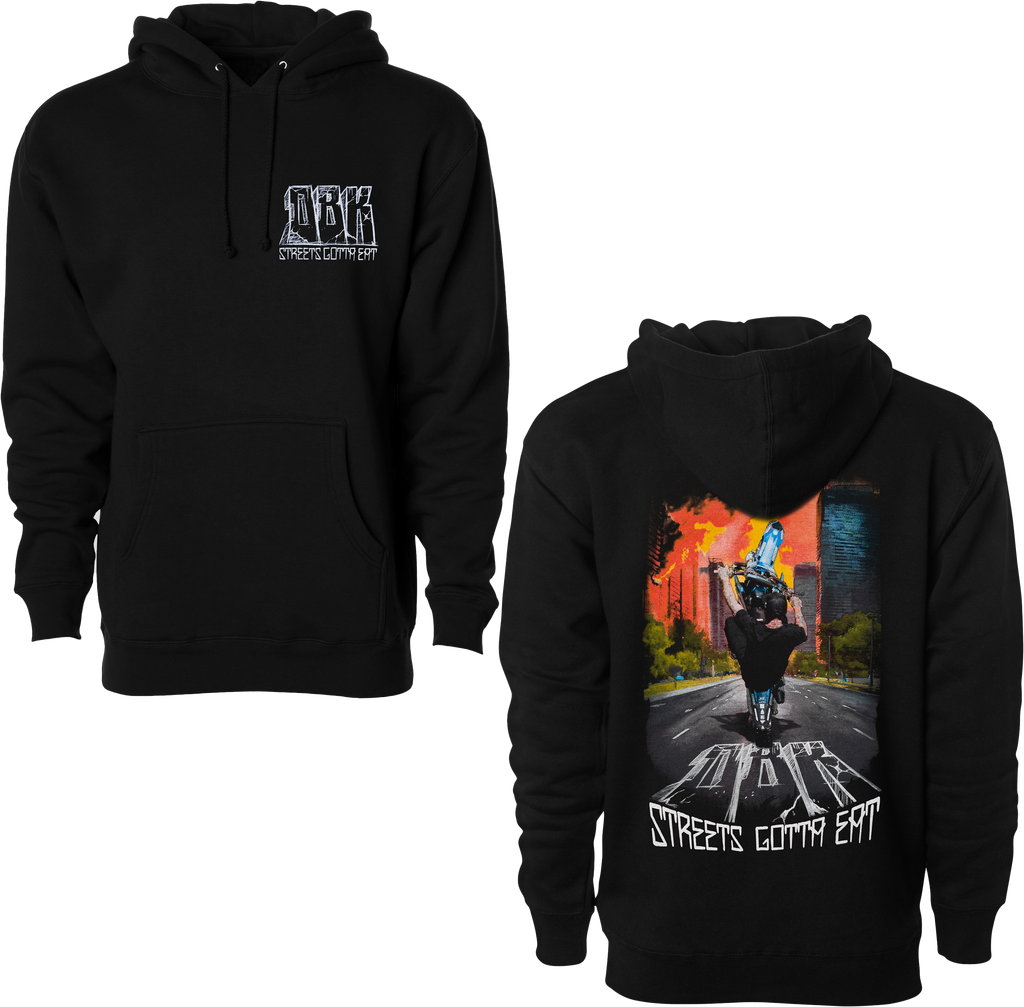 Streets Gotta Eat Hoodie Black Sm