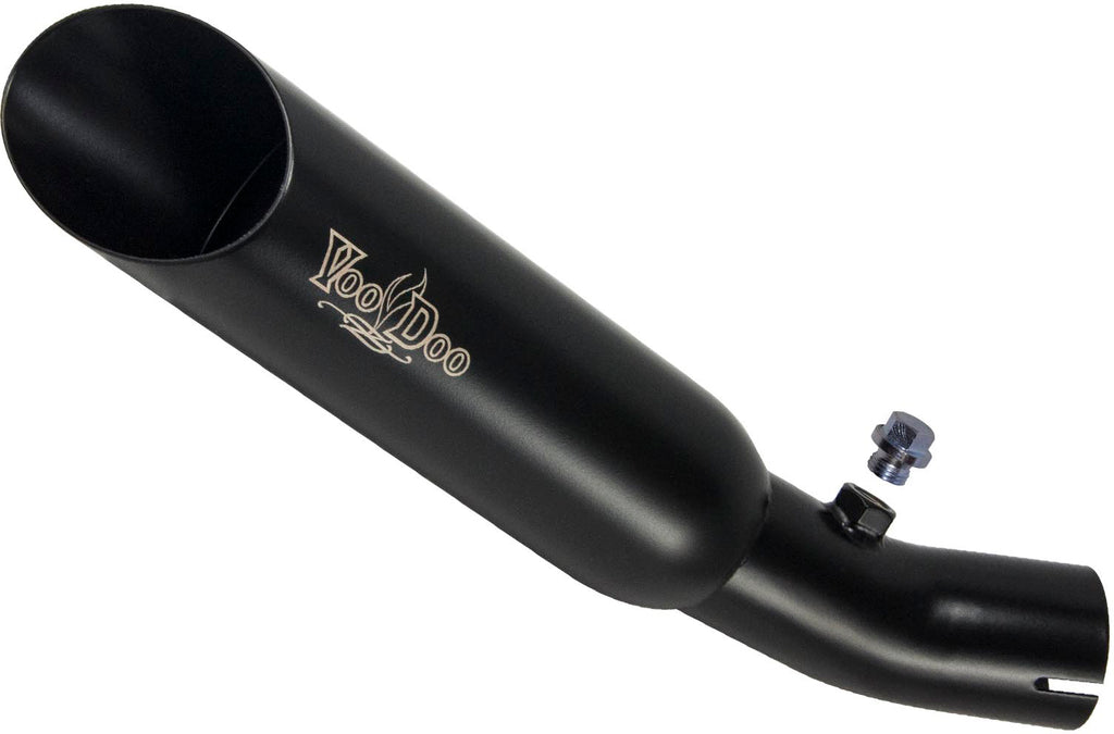 Single Shorty Slip On Exhaust Black