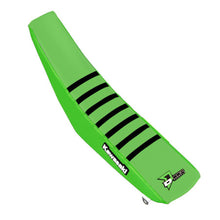 Load image into Gallery viewer, Seat Cover Green Black Ribs Kx450