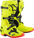 alpine star Tech 10 Boots Ylw Fluo/Blk/Red Fluo Sz 13 482-13313