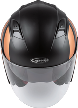 Load image into Gallery viewer, Of 77 Open Face Reform Helmet Matte Black/Copper/Silver 3x