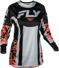 Women's Lite Flake Jersey Black/Light Grey/Coral Sm