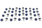 License Plate Frame Reflector Set Blue