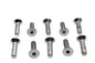 Allen Flat Head Screws Chrome 1/4 inch x 1 inch