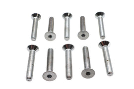 Allen Flat Head Screws Chrome 1/4 inch-28 x 1-1/2 inch