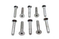 Allen Flat Head Screws Chrome 1/4 inch-28 x 1-1/2 inch