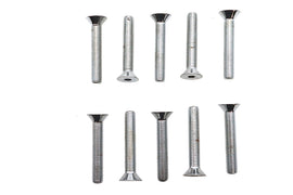 Allen Flat Head Screws Chrome 1/4 inch-28 x 1-1/2 inch