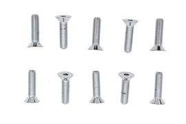Allen Flat Head Screws Chrome 5/16 inch x 1-1/4 inch