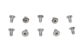 Allen Flat Head Screws Chrome 1/4 inch x 1/2 inch