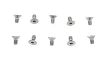 Load image into Gallery viewer, Allen Flat Head Screws Chrome 1/4 inch x 1/2 inch