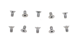 Allen Flat Head Screws Chrome 1/4 inch x 1/2 inch