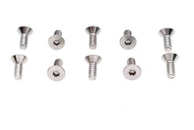 Load image into Gallery viewer, Allen Flat Head Screws Chrome 1/4 inch x 5/8 inch