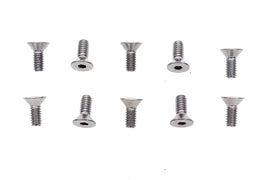 Allen Flat Head Screws Chrome 1/4 inch x 5/8 inch