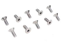 Load image into Gallery viewer, Allen Flat Head Screws Chrome 1/4 inch x 5/8 inch