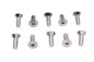 Allen Flat Head Screws Chrome 1/4 inch x 3/4 inch