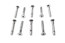 Allen Flat Head Screws Chrome 1/4 inch-20 x 1-3/4 inch