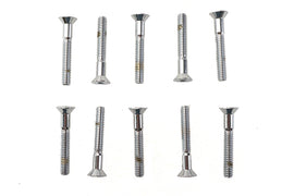 Allen Flat Head Screws Chrome 1/4 inch-20 x 1-3/4 inch