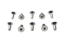 Allen Flat Head Screws Chrome 5/16 inch x 3/4 inch