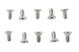 Allen Flat Head Screws Chrome 5/16 inch x 3/4 inch