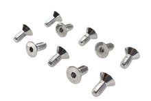 Load image into Gallery viewer, Allen Flat Head Screws Chrome 5/16 inch x 3/4 inch