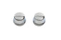 Chrome Front Axle Cap Cover Set, Cap Style