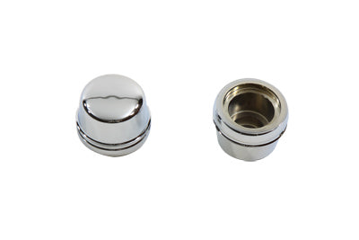 Chrome Front Axle Cap Cover Set, Cap Style