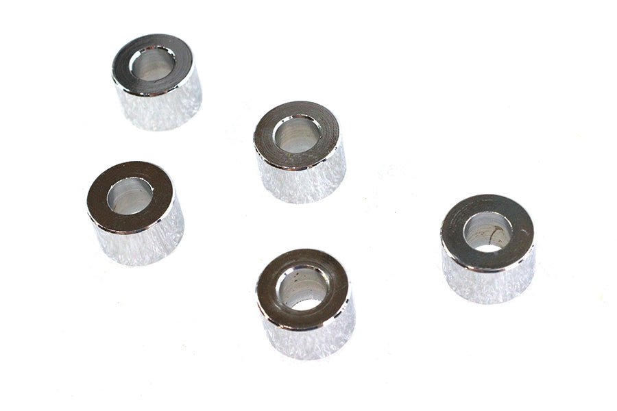 Chrome Spacers 3/8 inch x 3/4 inch x 1/2 inch