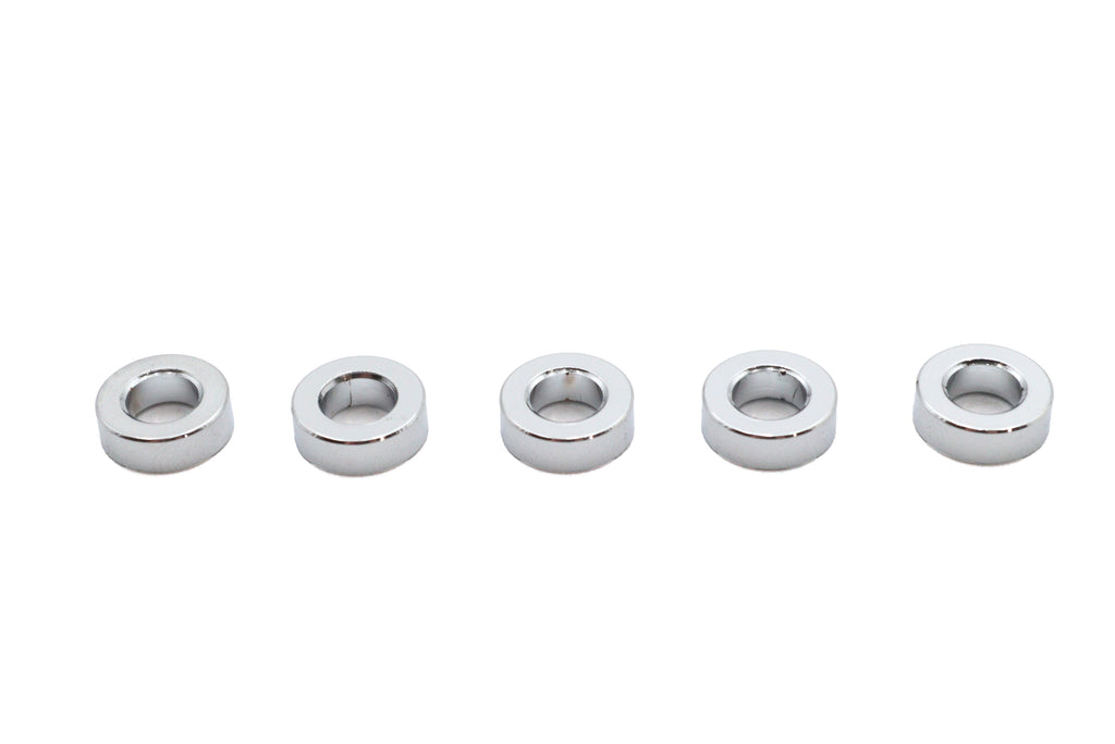 Chrome Spacers 1/4 inch X 1/2 inch X 3/32 inch