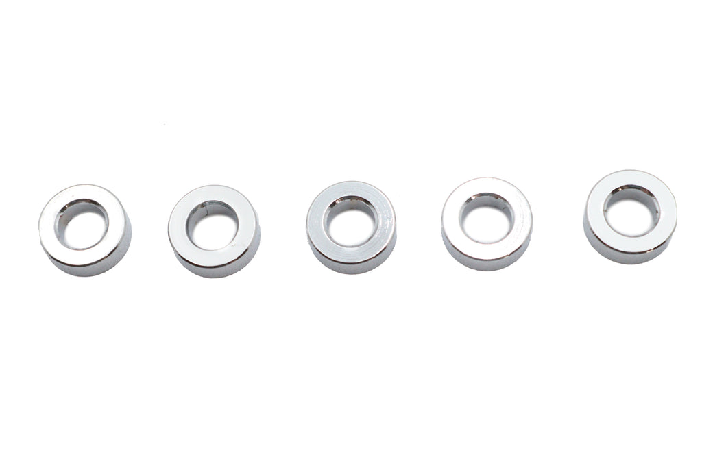 Chrome Spacers 1/4 inch X 1/2 inch X 3/32 inch