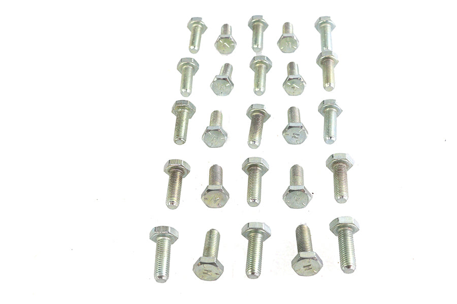 Hex Cap Bolts Zinc 1/4 inch x 3/4 inch