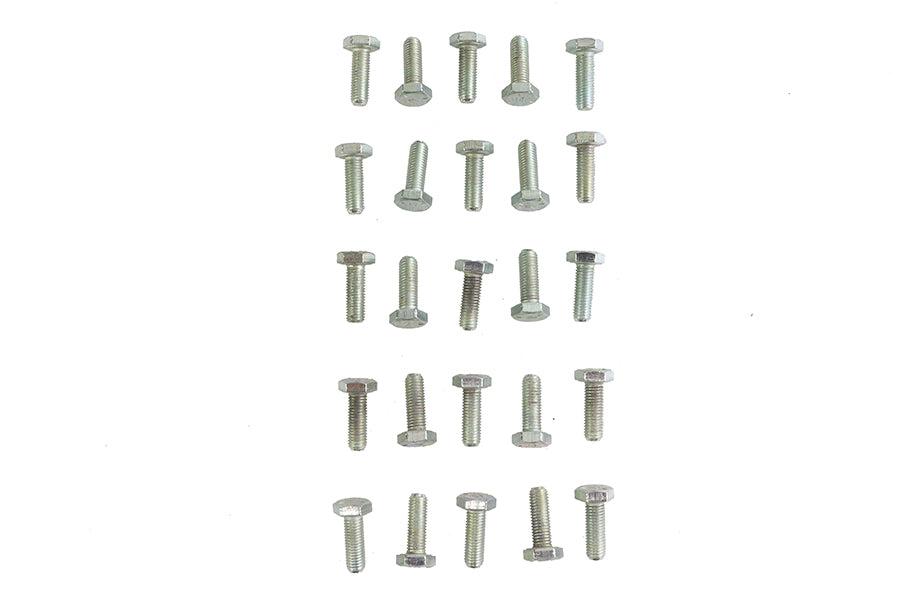 Hex Cap Bolts Zinc 1/4 inch x 3/4 inch
