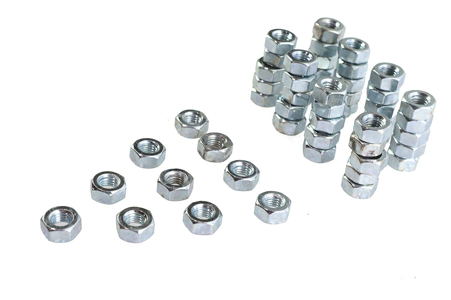 Zinc Hex Nuts 1/4 inch-28 Standard