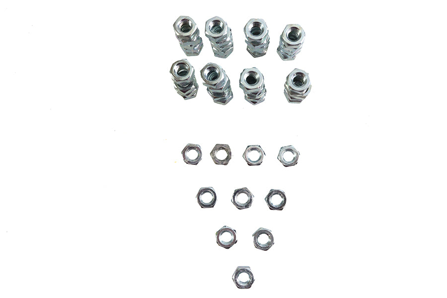 Zinc Hex Nuts 1/4 inch-28 Standard