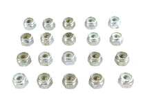 Load image into Gallery viewer, Zinc Hex Nuts 1/4 inch-28 Nyloc