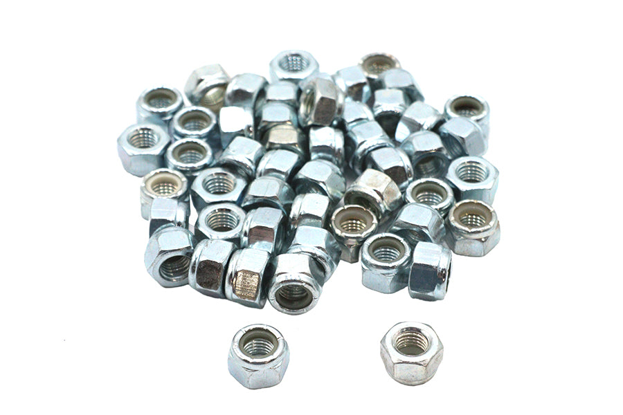 Zinc Hex Nuts 5/16 inch-24 Nyloc