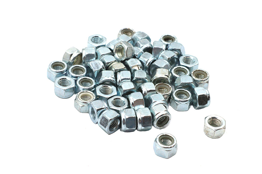 Zinc Hex Nuts 5/16 inch-24 Nyloc