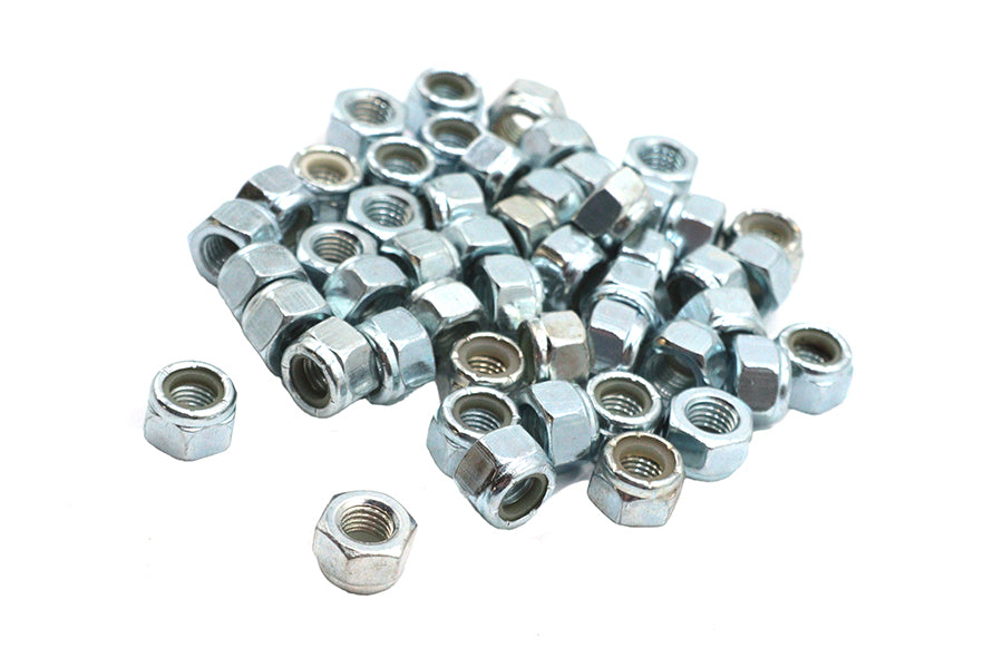 Zinc Hex Nuts 5/16 inch-24 Nyloc