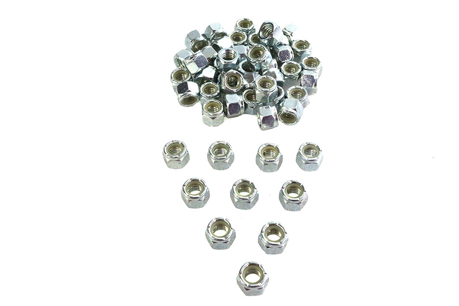 Zinc Hex Nuts 3/8 inch-16 Nyloc