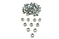 Zinc Hex Nuts 3/8 inch-16 Nyloc