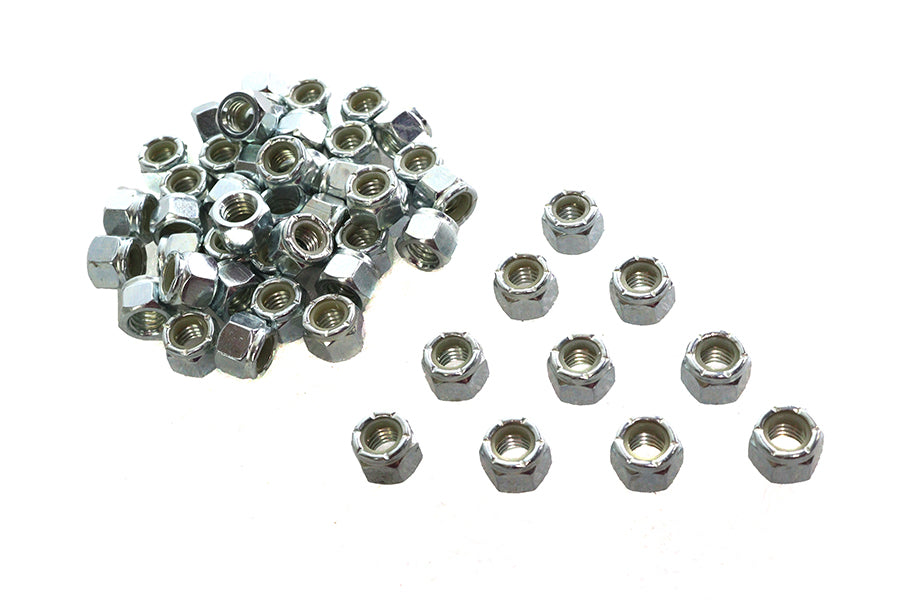 Zinc Hex Nuts 3/8 inch-16 Nyloc