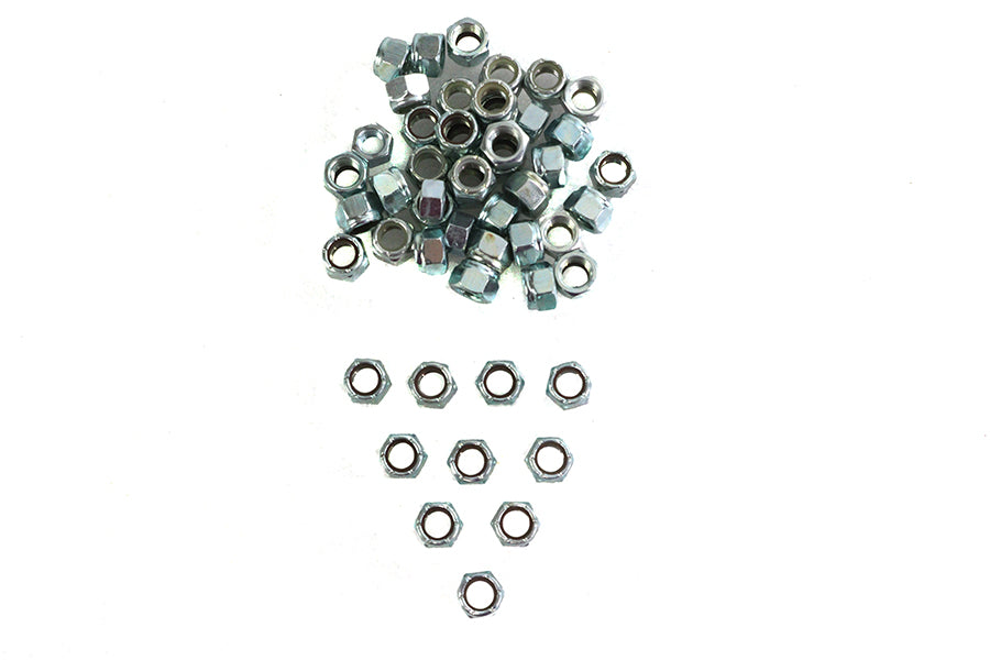 Zinc Hex Nuts 7/16 inch-20 Nyloc