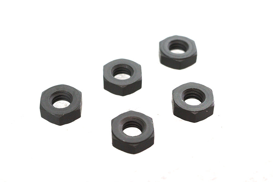 Parkerized Hex Nuts 1/4 inch-24 x 5/32 inch x 7/16 inch