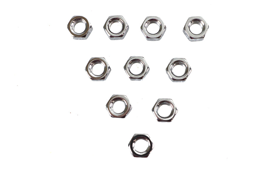 Chrome Hex Nuts 5/16 inch-24