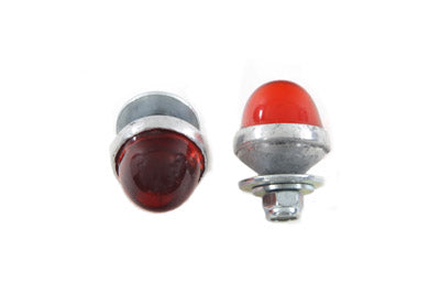 License Plate Reflector Set Red
