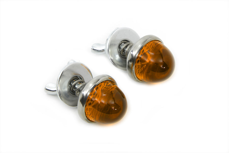 License Plate Reflector Set Amber