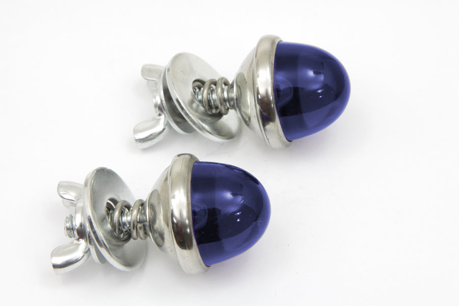 License Plate Reflector Set Blue