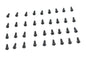 Rocker Box Cover Screw Set Black